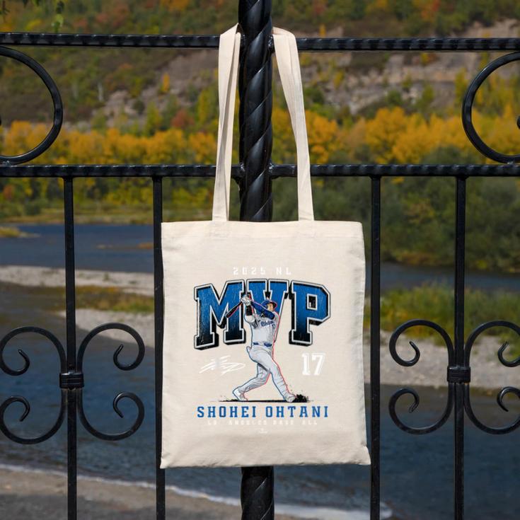 Shohei Ohtani 2025 NL MVP Los Angeles Baseball MLBPA Canvas Tote Bag Shohei Ohtani 2025 NL MVP Los Angeles Baseball MLBPA Canvas Tote Bag