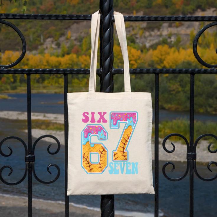 Six Seven Drip Baseball Player Number 67 Or 67th Birthday Canvas Tote Bag Six Seven Drip Baseball Player Number 67 Or 67th Birthday Canvas Tote Bag