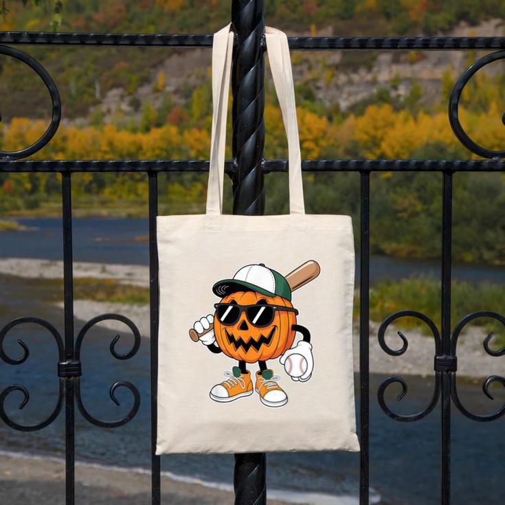 Spooky Jack O Lantern Baseball Halloween Costumes Boys Canvas Tote Bag Spooky Jack O Lantern Baseball Halloween Costumes Boys Canvas Tote Bag