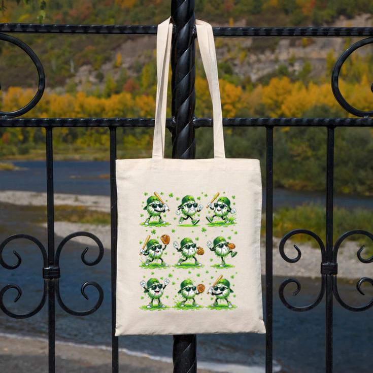 St Patricks Day Baseball Ice Cream Boys Baseball Player Canvas Tote Bag St Patricks Day Baseball Ice Cream Boys Baseball Player Canvas Tote Bag