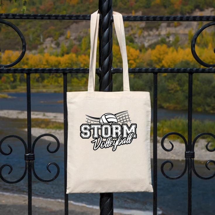 Storm Volleyball Back To School Spirit Canvas Tote Bag Storm Volleyball Back To School Spirit Canvas Tote Bag