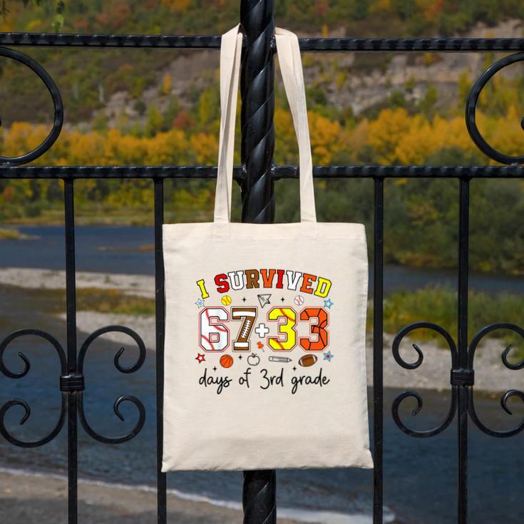 I Survived 6733 Days Baseball Football Softball 3rd Grade Canvas Tote Bag I Survived 6733 Days Baseball Football Softball 3rd Grade Canvas Tote Bag