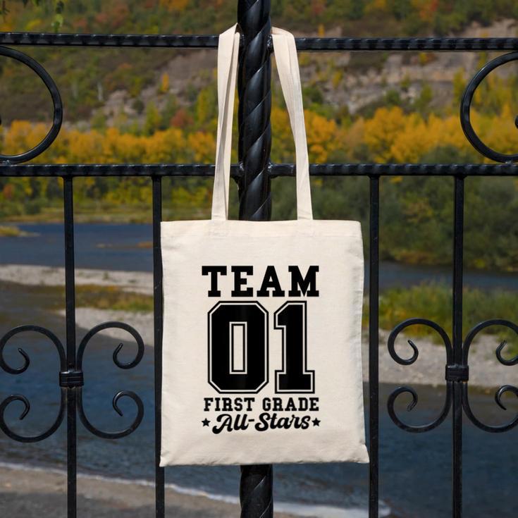 Team 1st Grade All-Stars Back To School Sports Jersey Canvas Tote Bag