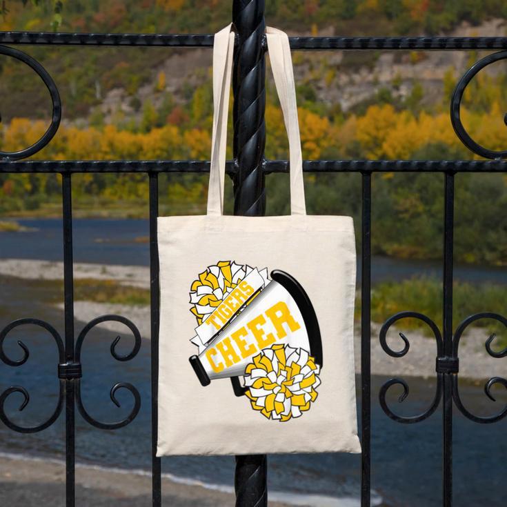 Tigers Cheer Back To School Cheerleading Spirit GY Canvas Tote Bag