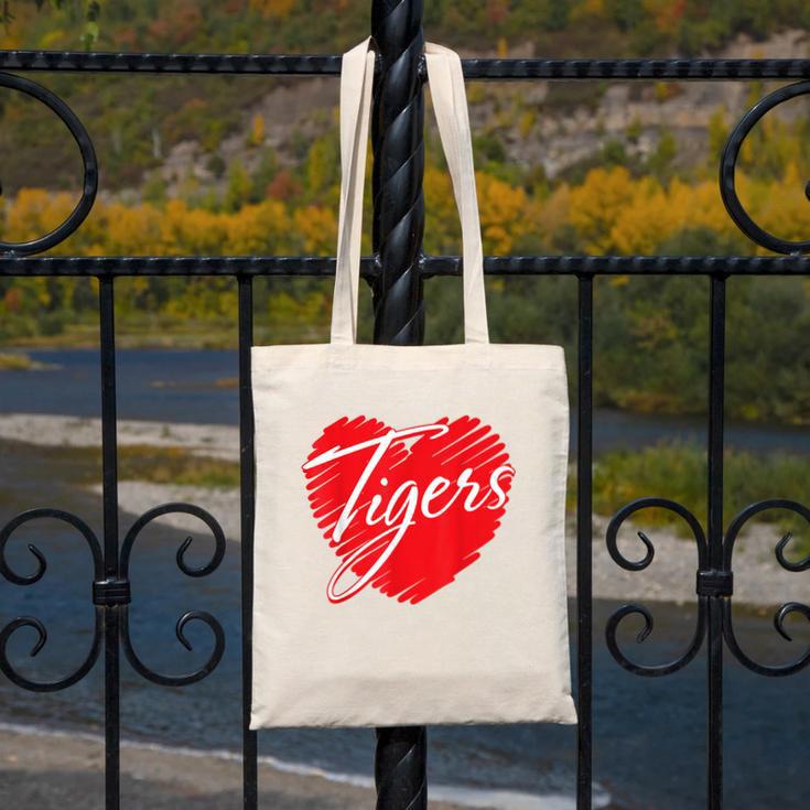 Tigers Heart Back To School Spirit R Canvas Tote Bag Tigers Heart Back To School Spirit R Canvas Tote Bag