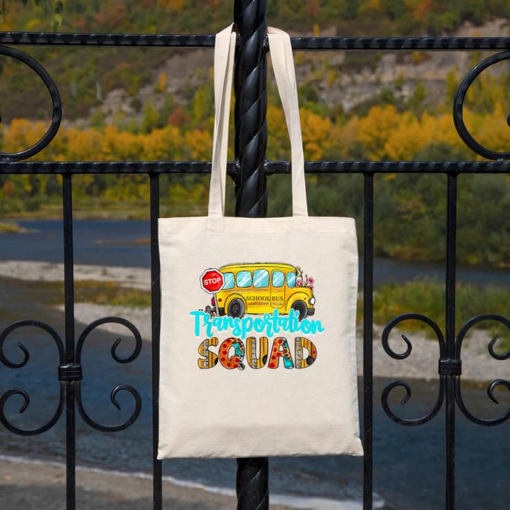 Transportation Squad Bus Driver Back To School Canvas Tote Bag Transportation Squad Bus Driver Back To School Canvas Tote Bag
