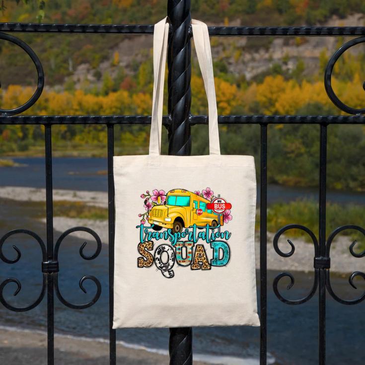 Transportation Squad Bus Driver School Bus Back To School Canvas Tote Bag