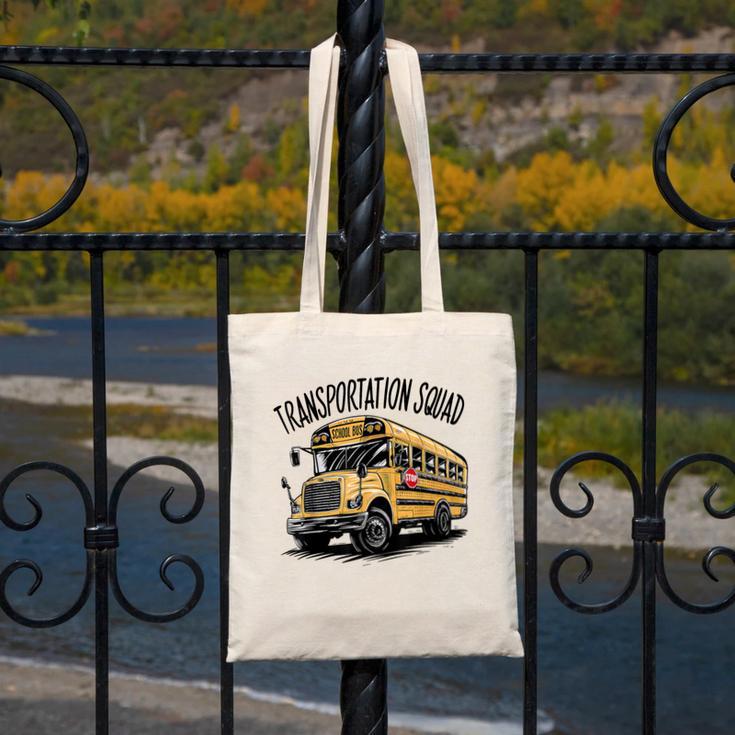 Transportation Squad Bus Drivers Back To School Canvas Tote Bag Transportation Squad Bus Drivers Back To School Canvas Tote Bag