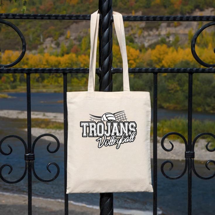 Trojan Volleyball Back To School Spirit Canvas Tote Bag Trojan Volleyball Back To School Spirit Canvas Tote Bag