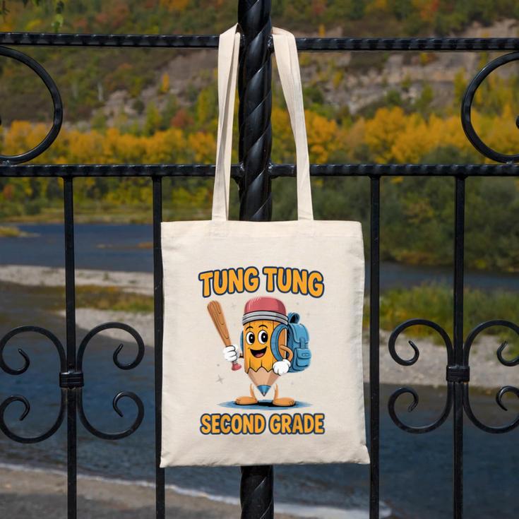 Tung Tung Sahur 2nd Grade Italian Brainrot Back To School Canvas Tote Bag Tung Tung Sahur 2nd Grade Italian Brainrot Back To School Canvas Tote Bag