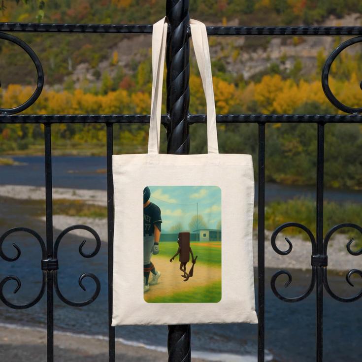 Tung Tung Tung Sahur Baseball Meme Canvas Tote Bag Tung Tung Tung Sahur Baseball Meme Canvas Tote Bag