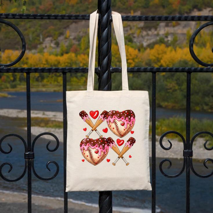 Valentines Day Drip Heart Baseball XOXO Boys Kids Men Sport Canvas Tote Bag Valentines Day Drip Heart Baseball XOXO Boys Kids Men Sport Canvas Tote Bag