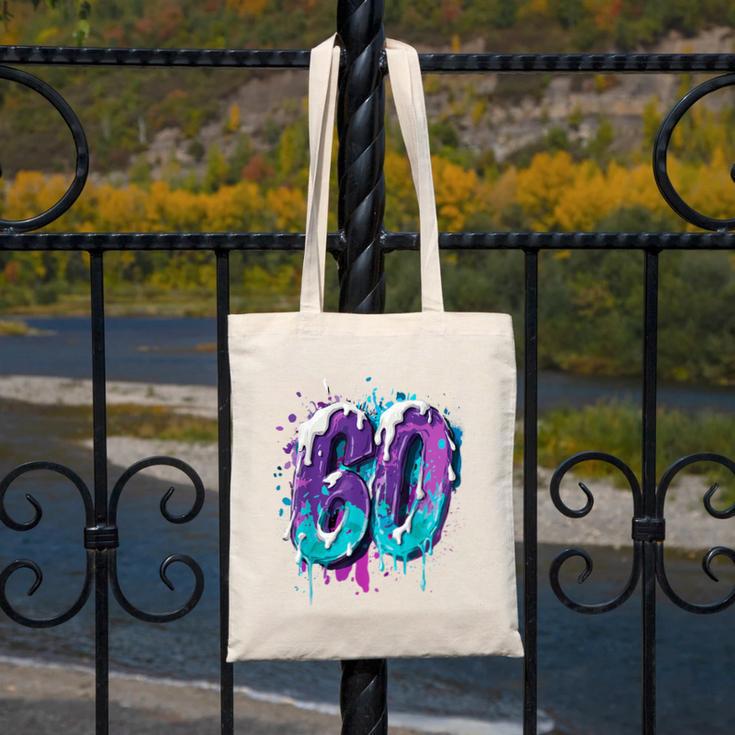 Vintage Baseball 60 Number Canvas Tote Bag Vintage Baseball 60 Number Canvas Tote Bag