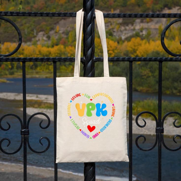 VPK Squad First Day Of VPK Back To School Canvas Tote Bag