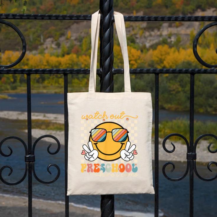 Watch Out Preschool Grade Here I Come Back To School Canvas Tote Bag Watch Out Preschool Grade Here I Come Back To School Canvas Tote Bag