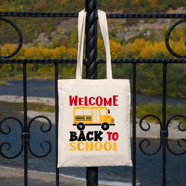Welcome Back To School For Bus Drivers First Day Of School Canvas Tote Bag Welcome Back To School For Bus Drivers First Day Of School Canvas Tote Bag
