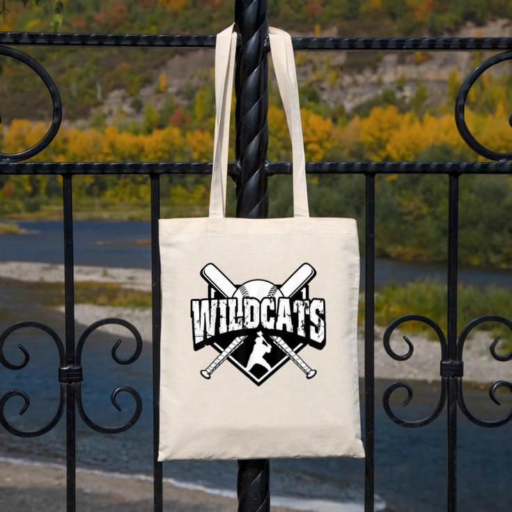 Wildcats Baseball Back To School Spirit Canvas Tote Bag Wildcats Baseball Back To School Spirit Canvas Tote Bag