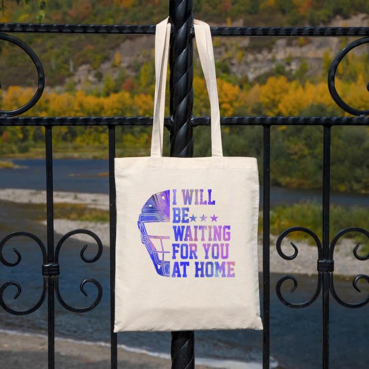 I Will Be Waiting For You At Home Baseball Softball Catcher Canvas Tote Bag