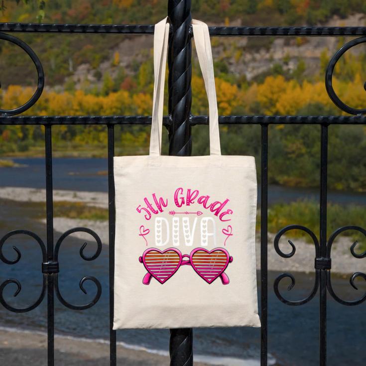 Women's 5th Grade Diva Back To School Fifth Grade For Girls Canvas Tote Bag Women's 5th Grade Diva Back To School Fifth Grade For Girls Canvas Tote Bag