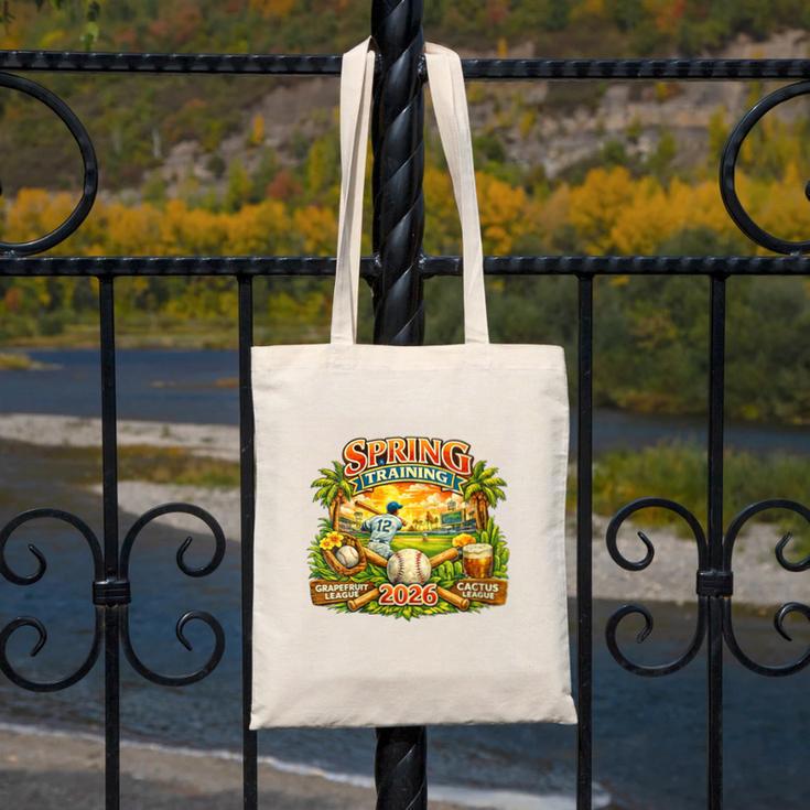 Women's Awesome Spring Trainings 2026 Baseball Arizona Florida Canvas Tote Bag
