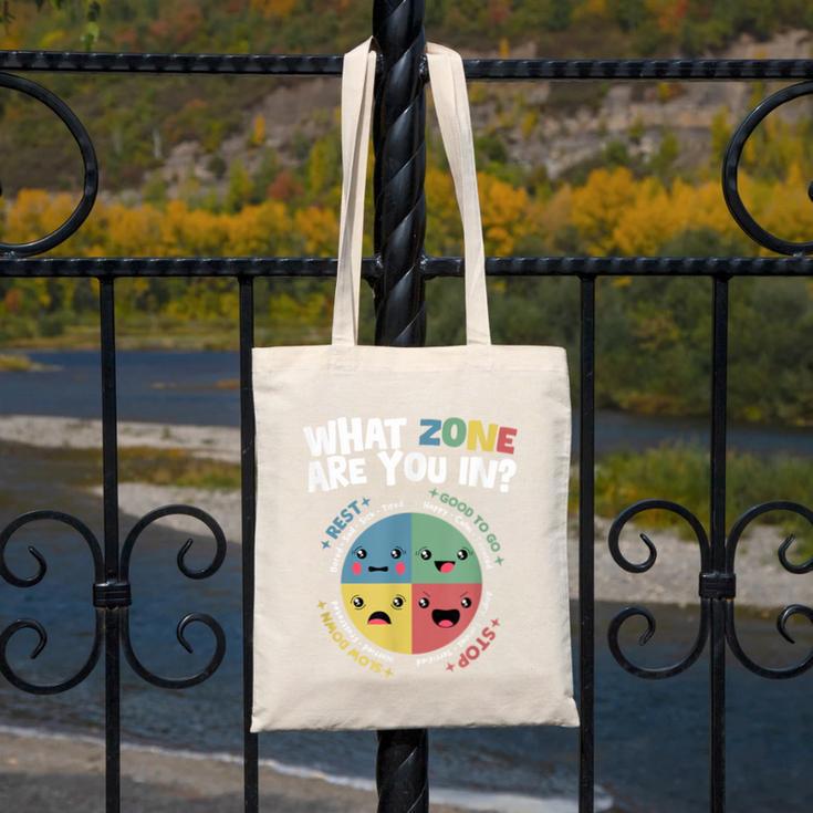 Zones Of Regulation School Counselor Back To School Emotion Canvas Tote Bag Zones Of Regulation School Counselor Back To School Emotion Canvas Tote Bag