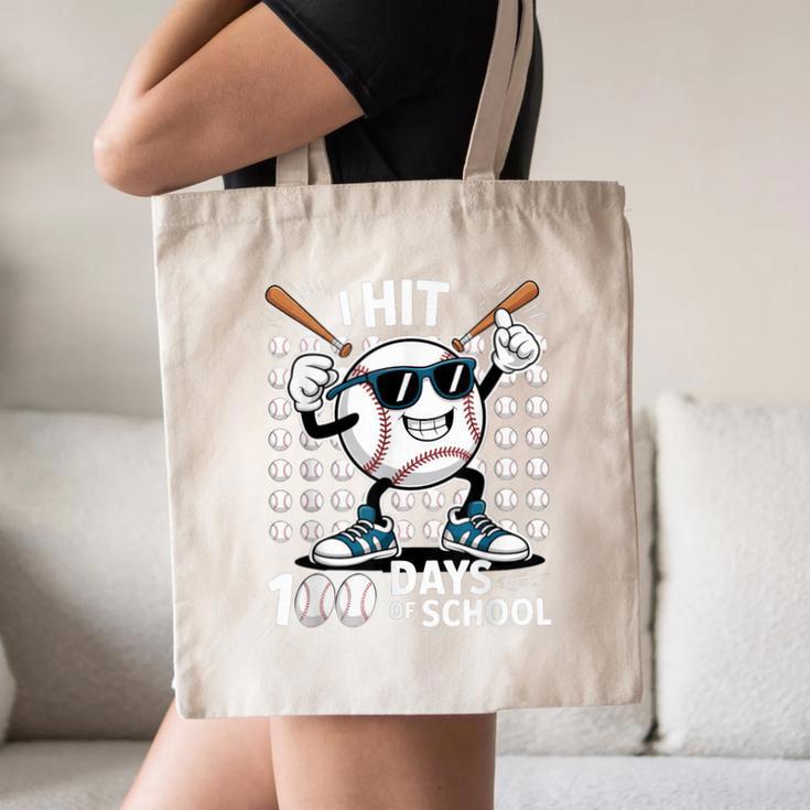 100 Days Of School Baseball Bat 100th Day Of School Canvas Tote Bag 100 Days Of School Baseball Bat 100th Day Of School Canvas Tote Bag