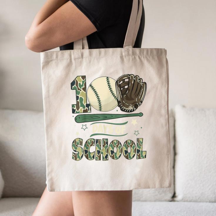 100 Days Of School Teacher Camo Baseball Boys Toddler Kids Canvas Tote Bag 100 Days Of School Teacher Camo Baseball Boys Toddler Kids Canvas Tote Bag