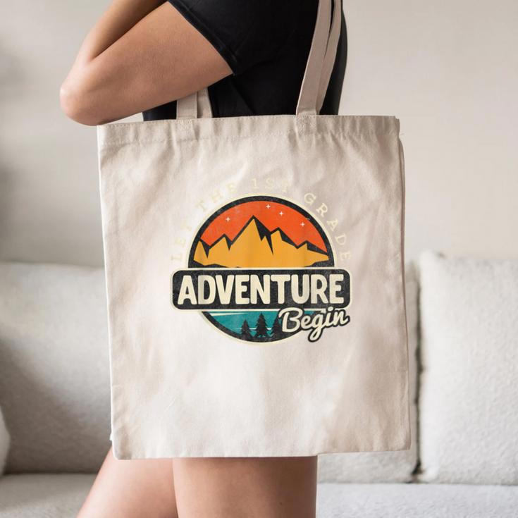 1st First Grade Shirt Adventure Begin Back To School Canvas Tote Bag 1st First Grade Shirt Adventure Begin Back To School Canvas Tote Bag