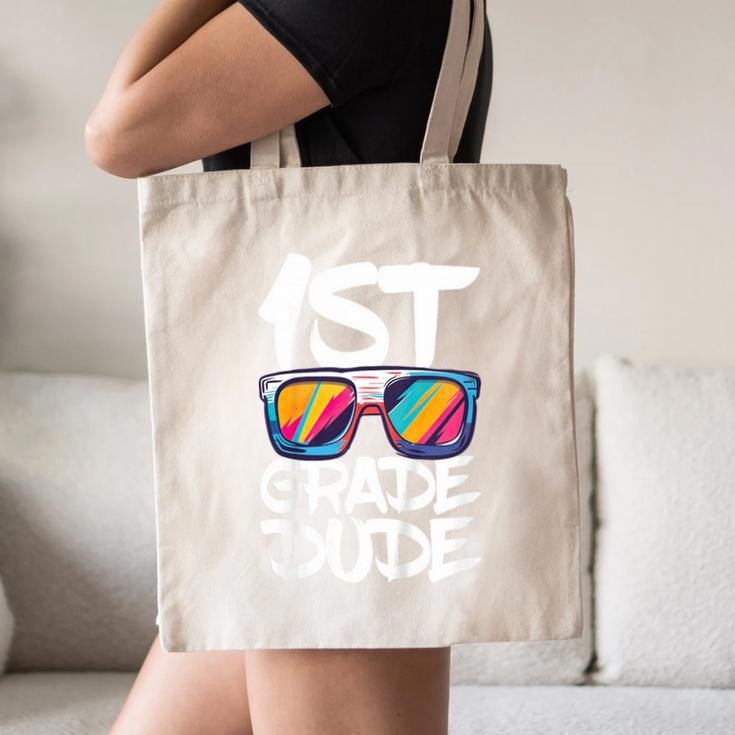 1st Grade Dude Shirt Back To School First Grade Boy Girl Canvas Tote Bag 1st Grade Dude Shirt Back To School First Grade Boy Girl Canvas Tote Bag