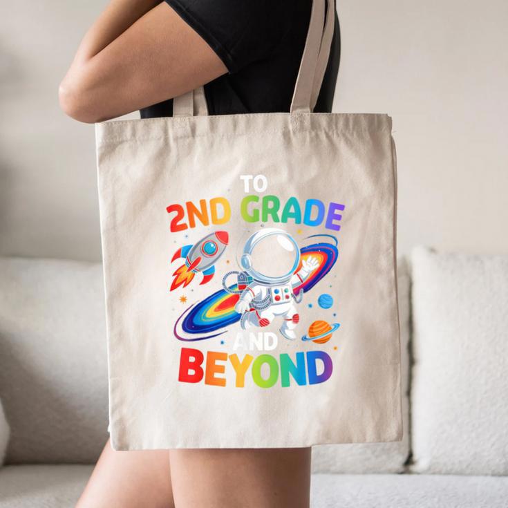2nd Grade And Beyond Second Grade Astronaut Back To School Canvas Tote Bag