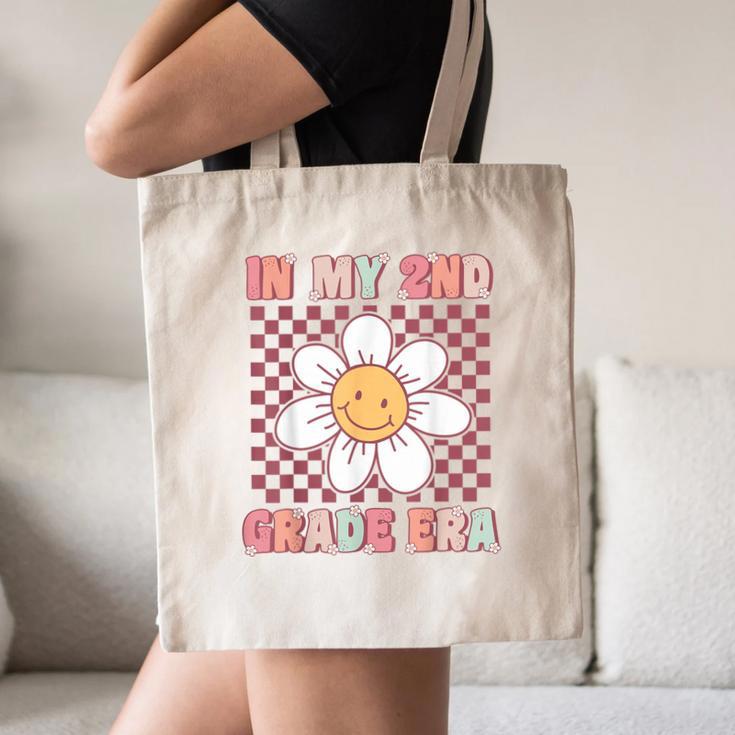 In My 2nd Grade Era Cute Groovy Second Grade Back To School Canvas Tote Bag