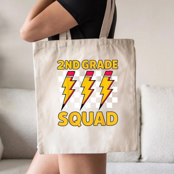 2nd Grade Lightning Bolt Second Grade Squad Back To School Canvas Tote Bag 2nd Grade Lightning Bolt Second Grade Squad Back To School Canvas Tote Bag