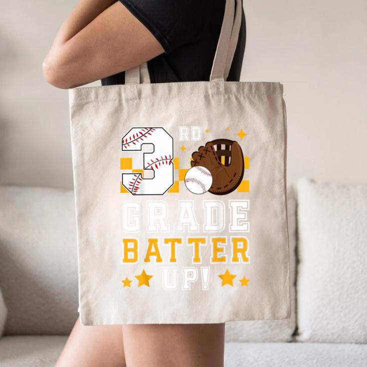 3rd Grade Batter Up Baseball First Day Back To School Canvas Tote Bag