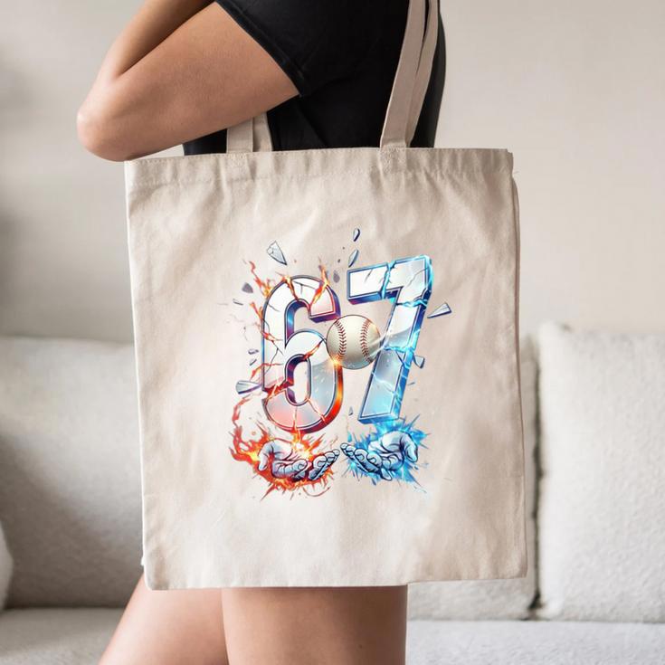 6 7 Baseball Six Seven Meme 67 Hands Kids Men Women Canvas Tote Bag 6 7 Baseball Six Seven Meme 67 Hands Kids Men Women Canvas Tote Bag