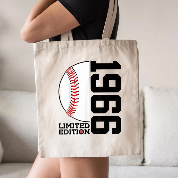60th Birthday Baseball Limited Edition 1966 Canvas Tote Bag