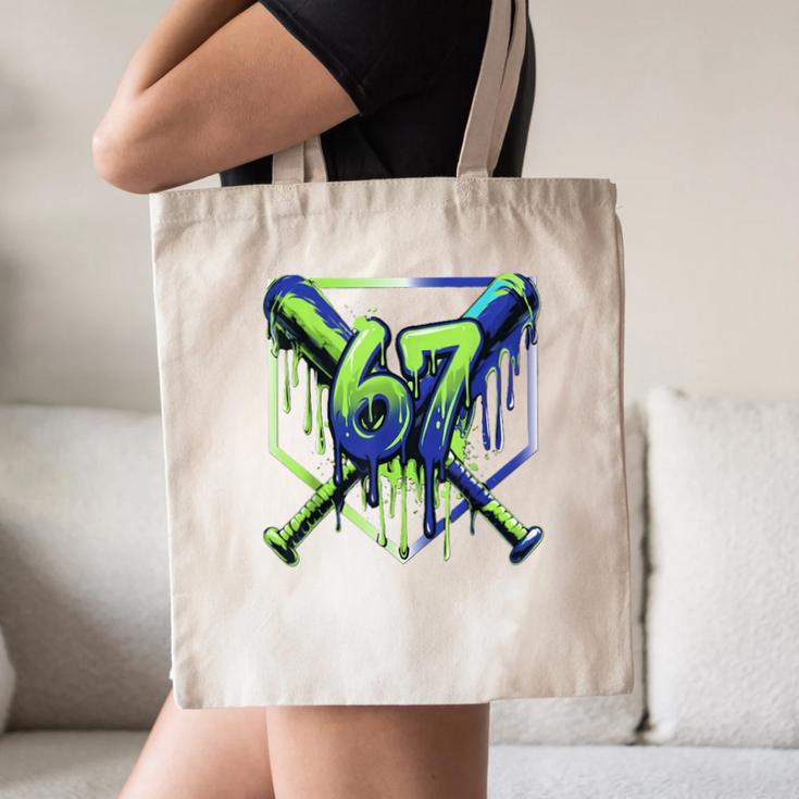 67 Baseball Drip Effect Urban Tee Style 6-7 Meme Graphic Canvas Tote Bag 67 Baseball Drip Effect Urban Tee Style 6-7 Meme Graphic Canvas Tote Bag