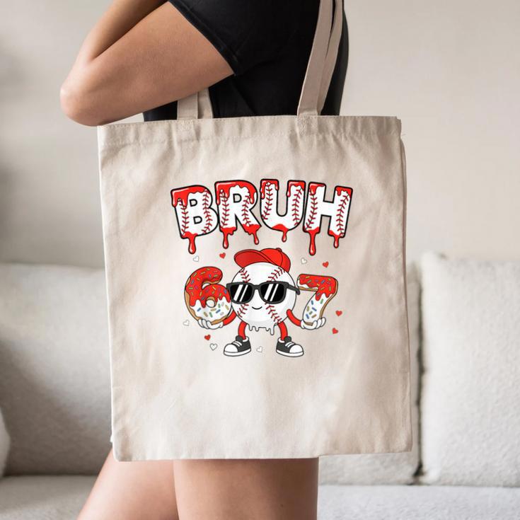 67 Bruh Valentines Baseball Boys Kids Six Seven 6 7 Canvas Tote Bag