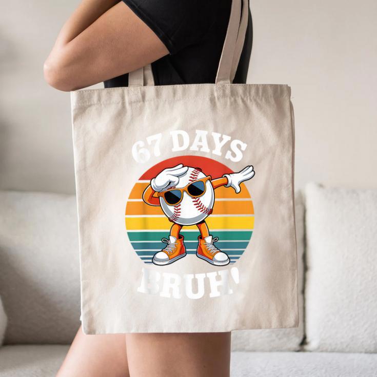 67 Days Of School Bruh Teacher Kids Dabbing Baseball Canvas Tote Bag 67 Days Of School Bruh Teacher Kids Dabbing Baseball Canvas Tote Bag