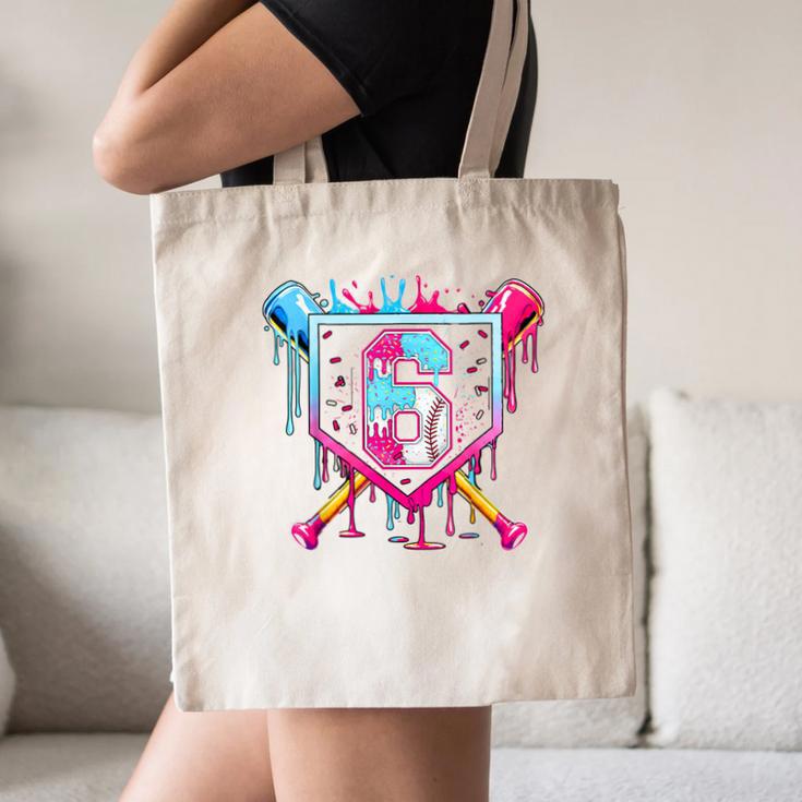 6th Birthday Boys Baseball Ice Cream Drip Boys Baseball Canvas Tote Bag 6th Birthday Boys Baseball Ice Cream Drip Boys Baseball Canvas Tote Bag