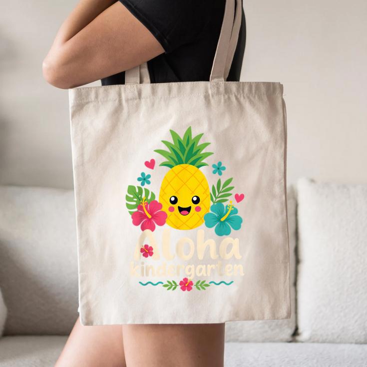 Aloha Kindergarten Pineapple Back To School Canvas Tote Bag Aloha Kindergarten Pineapple Back To School Canvas Tote Bag
