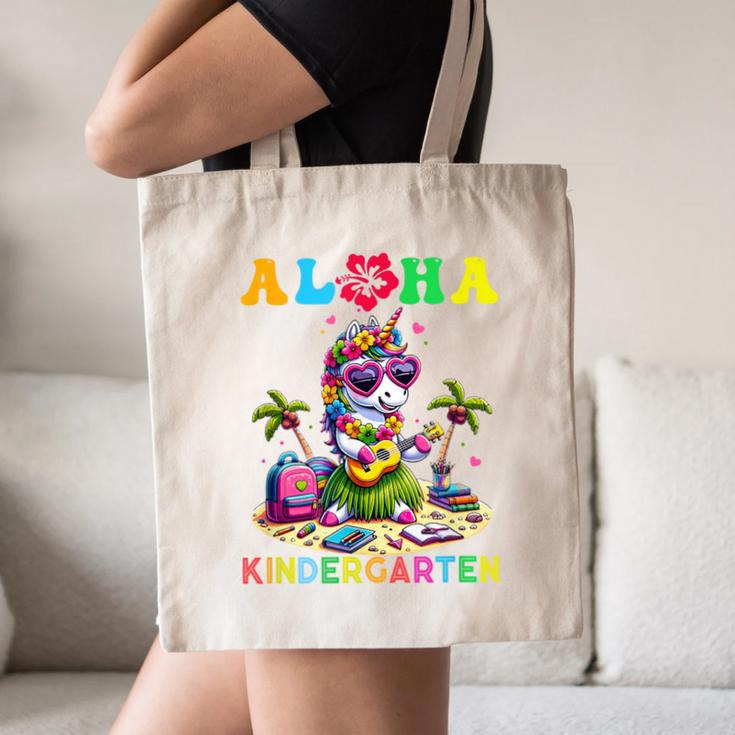 Aloha Kindergarten Unicorn Hawaii Back To School Kids Girl Canvas Tote Bag Aloha Kindergarten Unicorn Hawaii Back To School Kids Girl Canvas Tote Bag