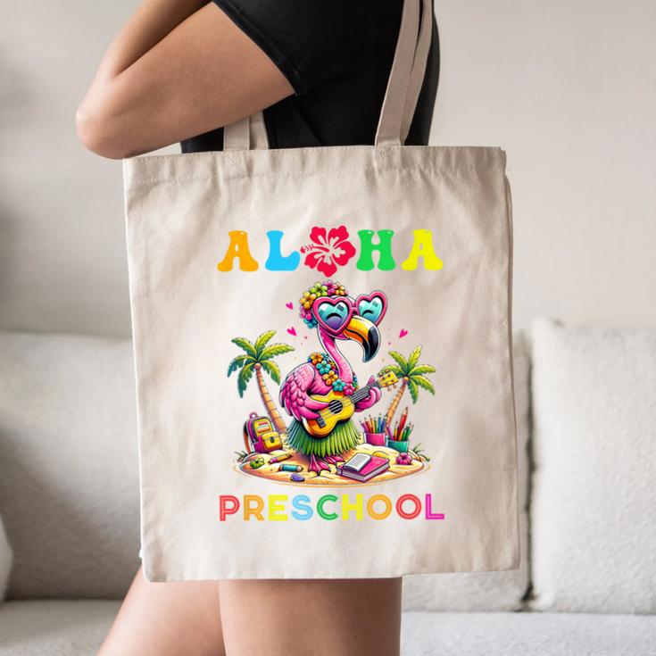 Aloha Preschool Flamingo Hawaii Back To School Kids Girl Canvas Tote Bag Aloha Preschool Flamingo Hawaii Back To School Kids Girl Canvas Tote Bag