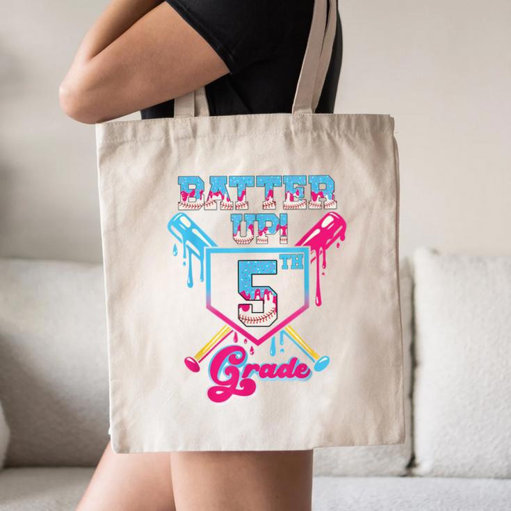 Back To School 5th Grade Batter Up Baseball First Day Boys Canvas Tote Bag Back To School 5th Grade Batter Up Baseball First Day Boys Canvas Tote Bag