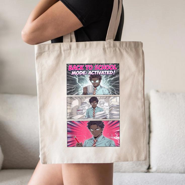 Back To School Anime Boys Student Girl Manga Kawaii Taecher Canvas Tote Bag