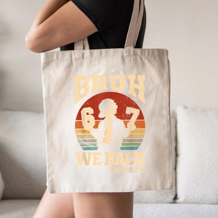 Back To School Bruh We Back 2nd Grade 6 7 First Day School Canvas Tote Bag Back To School Bruh We Back 2nd Grade 6 7 First Day School Canvas Tote Bag
