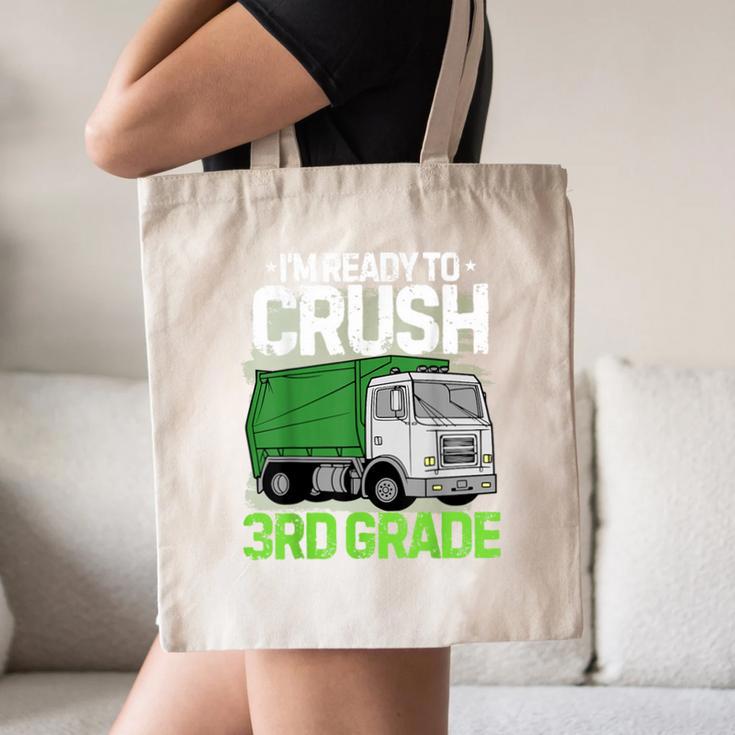 Back To School First Day Of 3rd Grade Garbage Truck Boys Canvas Tote Bag Back To School First Day Of 3rd Grade Garbage Truck Boys Canvas Tote Bag