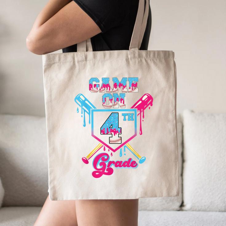 Back To School Game On Fourth Grade Baseball First Day Boys Canvas Tote Bag