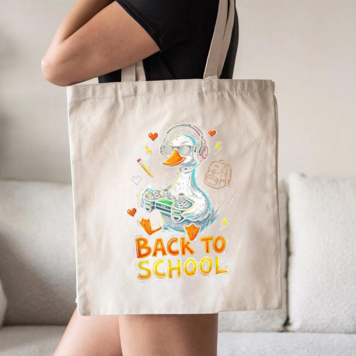 Back To School Gaming Kindergarten First Grade Goose Boys Canvas Tote Bag Back To School Gaming Kindergarten First Grade Goose Boys Canvas Tote Bag