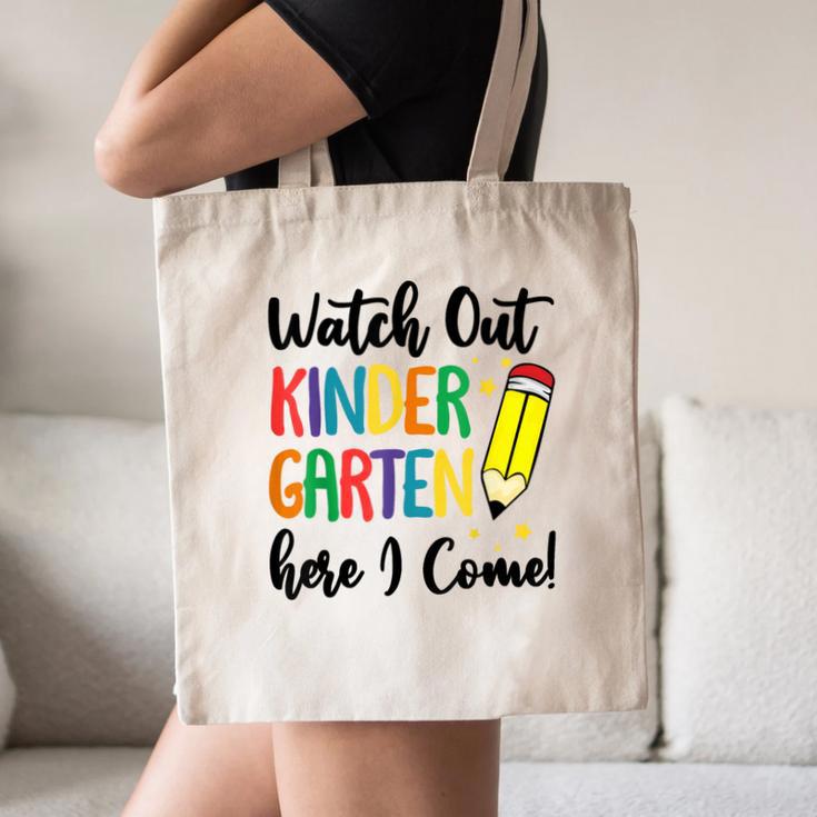 Back To School Kids Watch Out Kindergarten Here I Come Canvas Tote Bag Back To School Kids Watch Out Kindergarten Here I Come Canvas Tote Bag