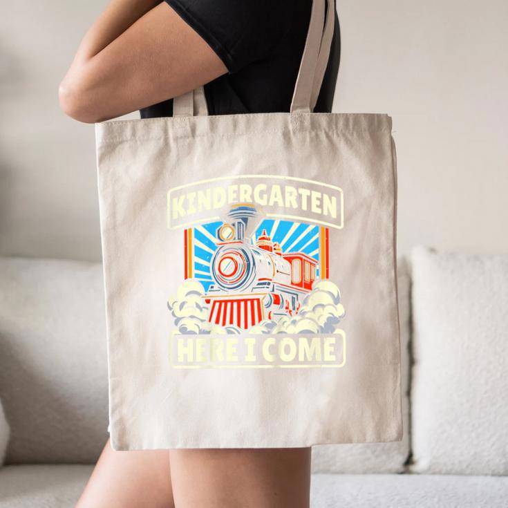 Back To School Kindergarten Here I Come Train Boys Girls Canvas Tote Bag Back To School Kindergarten Here I Come Train Boys Girls Canvas Tote Bag